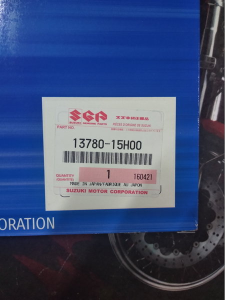 Оригинальный воздушный фильтр для Suzuki GSX1300R Hayabusa 08-16., 13780-15H00-000