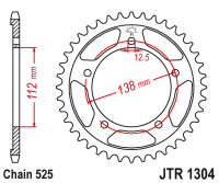 JTR1304.41 Звезда задняя  41 зуба
