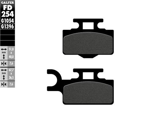 Galfer Тормозные колодки FD254 G1054