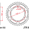 JTR866.38 Звезда задняя  38 зубов