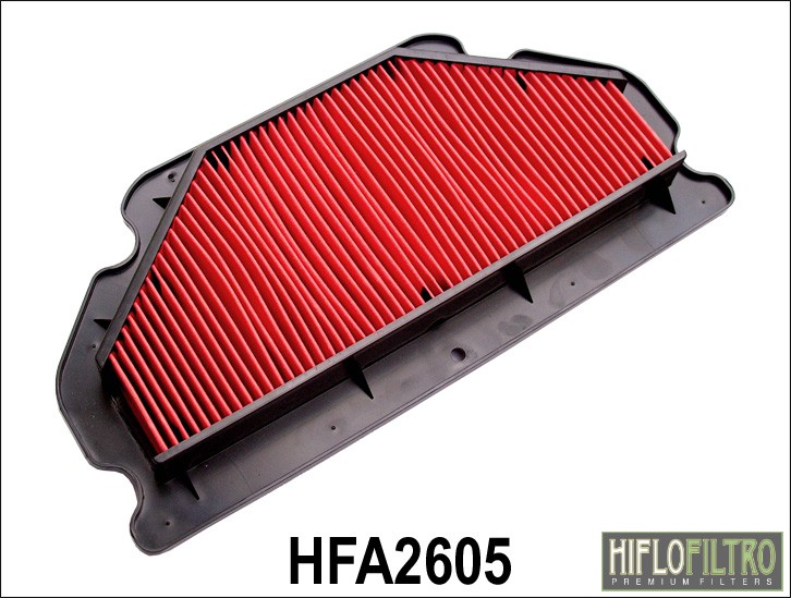 HFA2605 Воздушный фильтр для мотоцикла Kawasaki  ZX600 K1,M1 (ZX6-RR Ninja)  03-04, ZX636 B1-B2 (ZX6-R Ninja)  03-04, аналог  11013-1301, 21-02108,